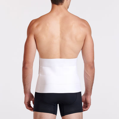 Marena Recovery style AB4S2 abdominal binder shown from the back on a male model.