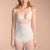 Marena Recovery style FBA bikini-length compression girdle, front view in beige.