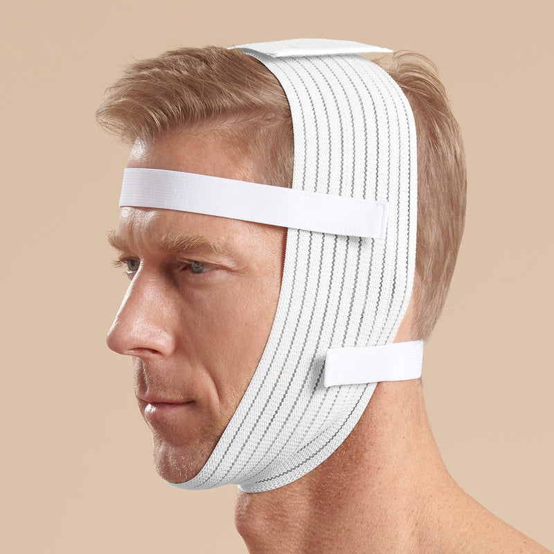 Marena Recovery style FM410 universal face wrap, front view shown on male model