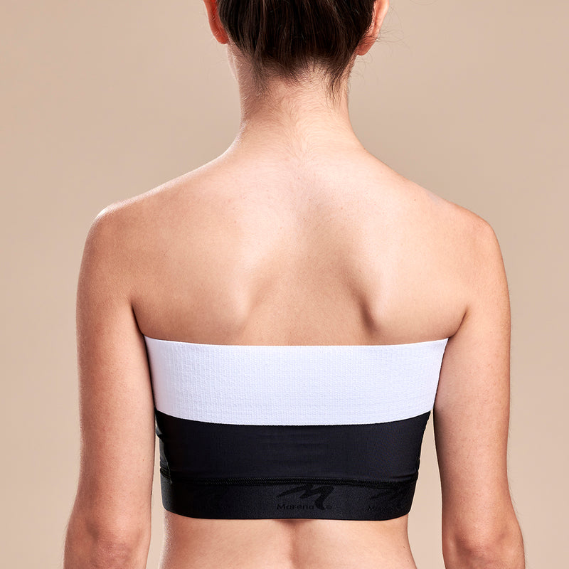Marena Recovery style ISB Breast Wrap, front view in white