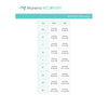 Marena Women's Recovery size chart, waist, hips point of measure