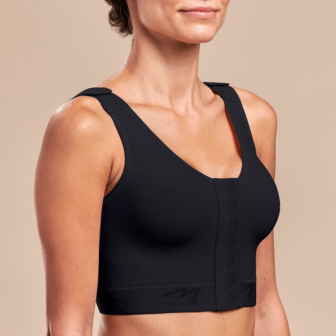 Surgical Compression Bra  Post Surgical Bra Front Closure Step 1 - The  Marena Group, LLC