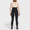 Marena Recovery style LGLFM lipedema garment in black, shown from the back on a female model.
