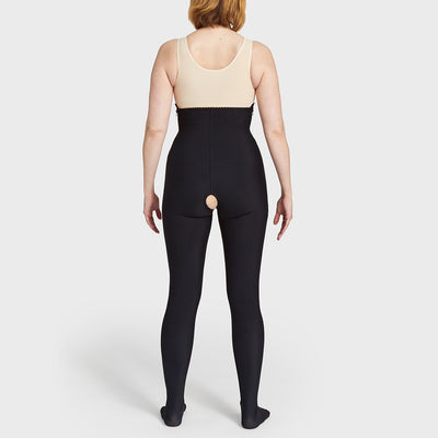  MARENA Shape Relaxed Fit Graduated Compression Leggings,  Waistband - S, Black : Clothing, Shoes & Jewelry