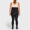 Marena Recovery style LGLFW Lipedema garment in black, shown from the back on a female model.