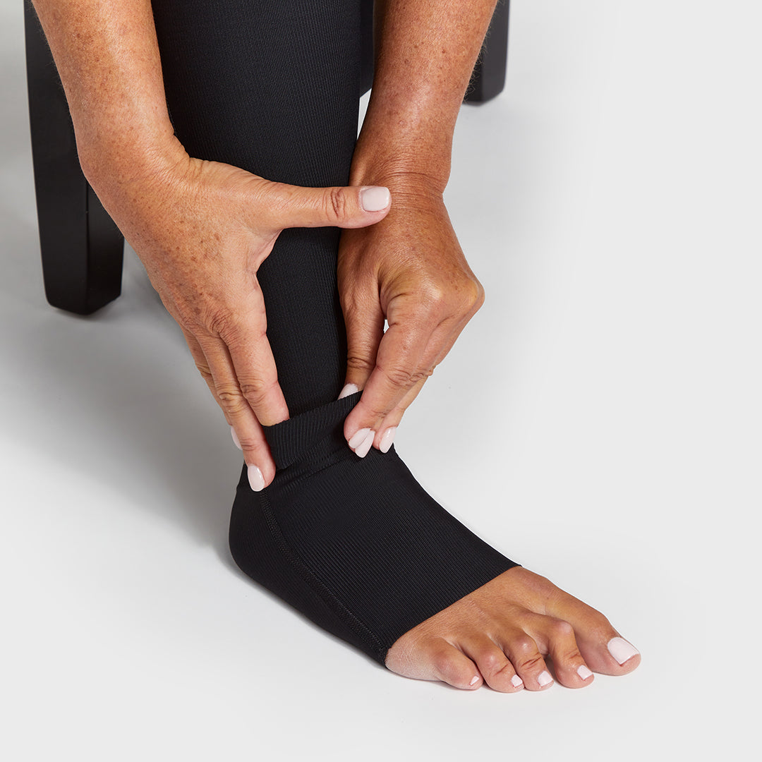 Lipedema Post-Surgical Girdle with FlexFit Comfort Ankle™ | 17-20 mmHg |  Missy Sizing - Style No. LGLFM