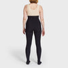 Marena Recovery style LIEMLES Early-State Lipedema garment in black, shown from the back on a female model.