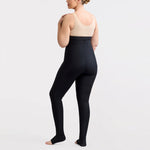 Marena Recovery style LIEMLES, Lipedema Everyday Management Legging in black, shown from the back on a female model.