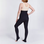 Marena Recovery style LIEMLES Early-State Lipedema garment in black, shown from the back on a female model.