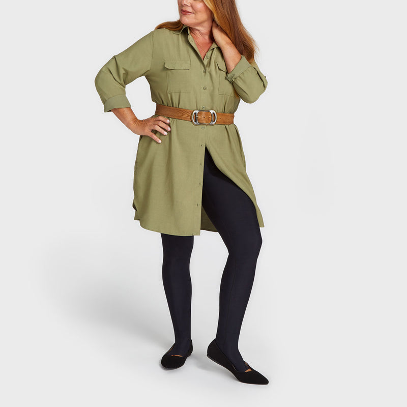 Lipedema Mid-State Everyday Management Legging with FlexFit Comfort Ankle™ | 15-20 mmHg | Style No.  LIEMLMS