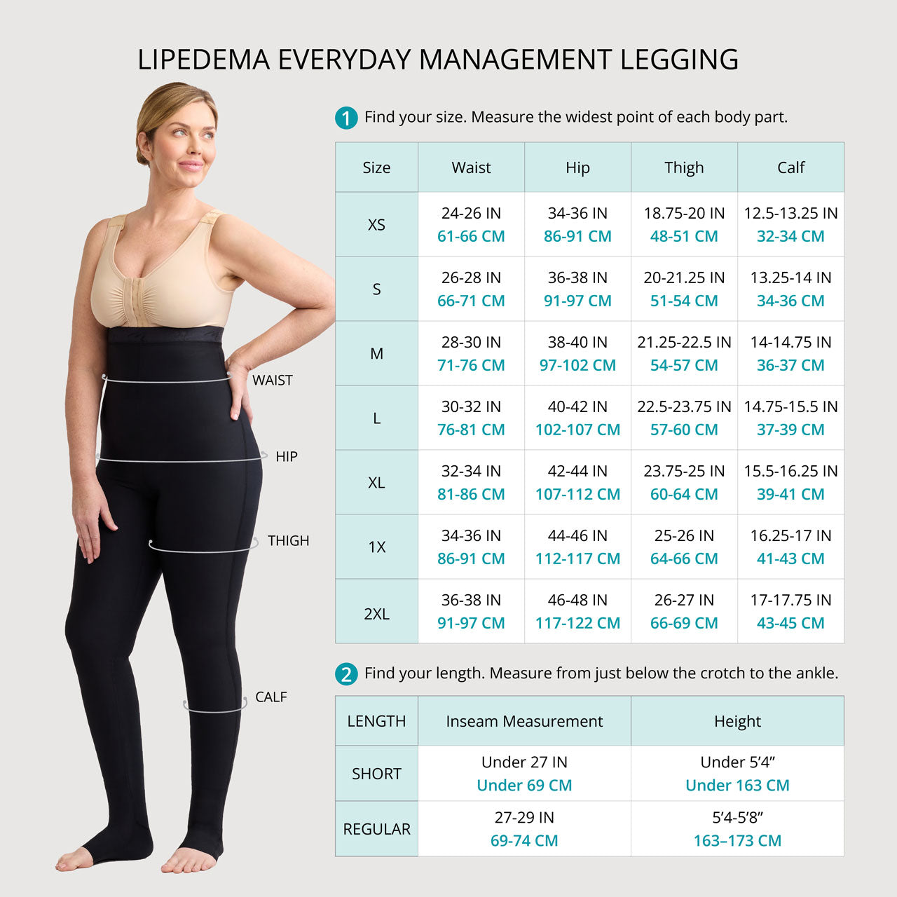 Lipedema Everyday Management Legging | Marena – The Marena Group, LLC