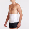 Marena Recovery style AB4S2 abdominal binder shown from the side on a male model.