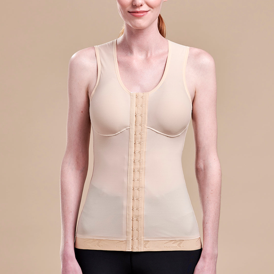 Open Bust Compression Camisole. Microfiber Shape Wear. For Slimmer Look &  After Cosmetic Surgery. Post-Op Garments. Fine Italian Made Quality &  Style.
