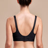 Caress by Marena Ultra-Low Coverage Pocketed Bra, back view, black