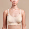 Caress by Marena Mastectomy Ultra-Low Coverage Pocketed Bra, front view, beige