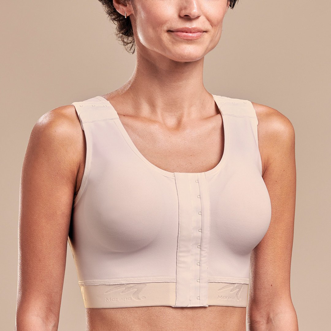 Maam, Magnetique Post Op Compression Bra Front Close and 2 Elastic Band,  BCP 120 Beige