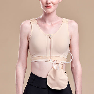 Mastectomy Bra Pocket Bra Sports Bra Front Zipper Designed With Pockets For  Silicone Breast