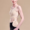 Caress by Marena Mastectomy Pocketed Drain Bulb Management Bra, side view, beige