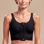 Caress by Marena Medium Coverage Pocketed Bra, front view, black