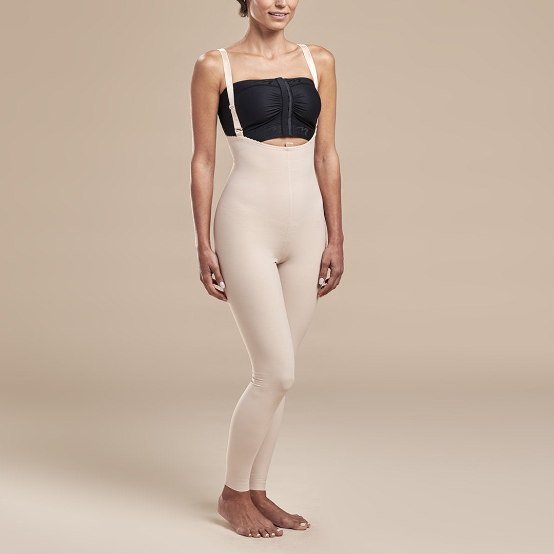 Marena Recovery style FBL2 Girdle, front pose view in beige