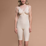Marena Recovery FBS short-length compression girdle, front view in beige.
