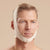Marena Recovery style FM100-A minimal coverage, no neck compression face mask, front view in beige shown on male model