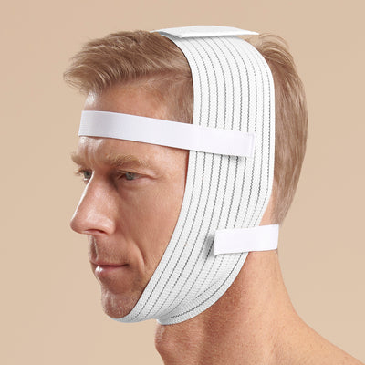 Marena Recovery FM410 compression Face Wrap side view showing male model