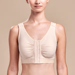 FlexFit™ Shirred Front Bra - Style No. B2, Front view, in beige
