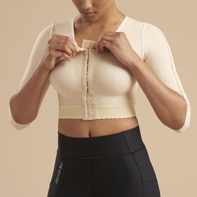 Marena Recovery Sleeveless Compression Vest MV-M-H Style MV, Size M, Color  Beige