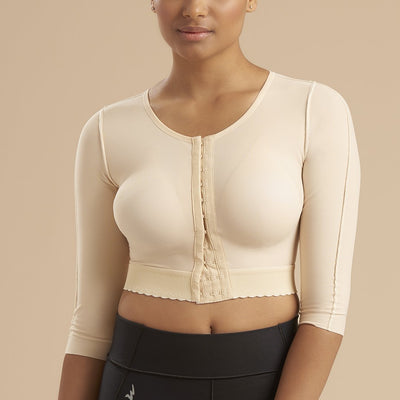 Marena FVOM 3/4 Sleeve Compression Arm Garment - Beige – Breast