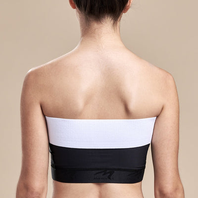 Marena Recovery, style SB2 Breast Wrap, White, back view in white