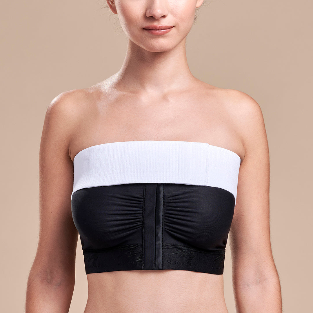 Marena Recovery style ISB Breast Wrap, front view in white