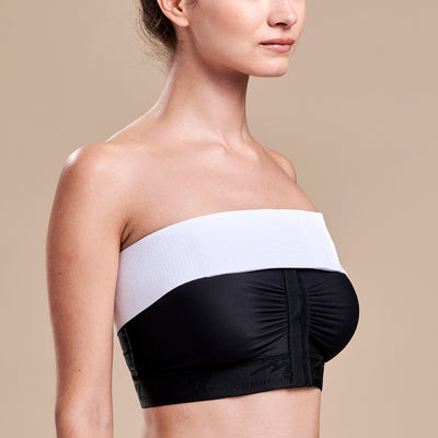 Marena Recovery style ISB Breast Wrap, side view in white