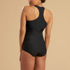 Marena Recovery style LGA2 Compression girdle panty length zipperless, back view in black