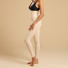 Marena Recovery style LGL2 Ankle length compression girdle zipperless, side view in beige