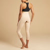 Marena Recovery style LGM2 Calf length compression zipperless girdle, back view in beige