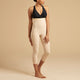 Marena Recovery style LGM2 Calf length compression zipperless girdle, front view in beige