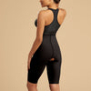 Marena Recovery style LGS2 Thigh length compression girdle zipperless, back view in black