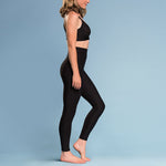 Marena Shape style ME-601 Compression Legging side view, in black