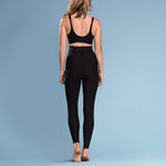 Marena Shape style ME-621 High-waist compression legging back view, in black