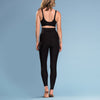 Marena Shape style ME-621 High-waist compression legging back view, in black