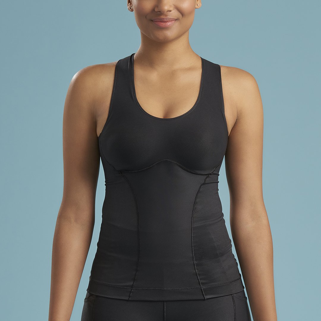 Women's Compression Tank Top With Phone Pocket Racerback