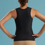 Marena Shape style ME-806 Easy-On pocket compression cami back view, in black