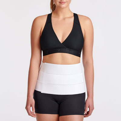 Marena Maternity™ Post-Pregnancy Waist Trainer, front view shown in white