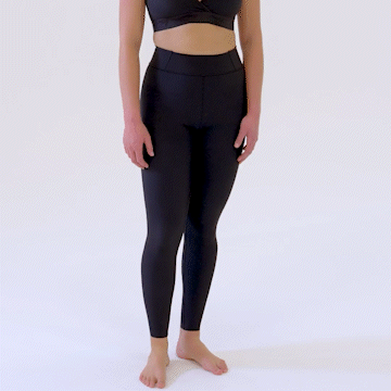 MARENA Shape Relaxed Fit Graduated Compression Leggings, Waistband - S,  Black