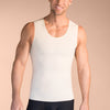 Marena Recovery style MTT Sleeveless compression Tank top, close up front view in beige