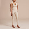 Marena Recovery style SFBHL ankle length compression girdle with high back , front view in beige