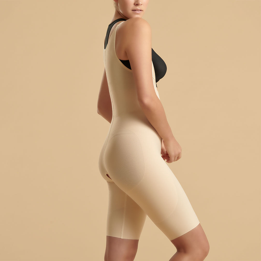 Mid-Thigh Molded Buttocks High-Back Girdle with Bra, Zippered – Stage 1 |  Eurosurgical