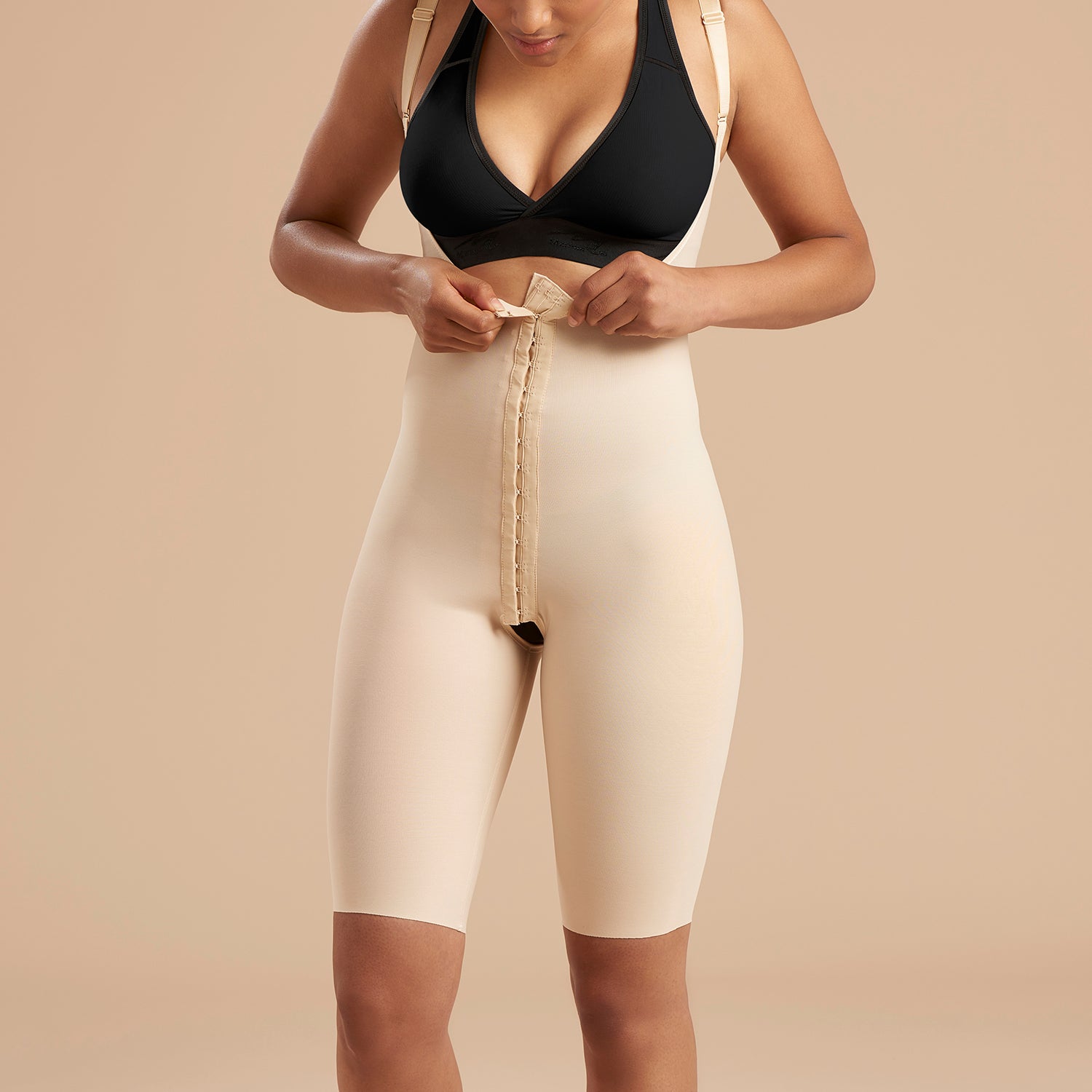  MARENA SFBHA Recovery Panty-Length Post Surgical Compression  Girdle, High-Back - XXL, Beige : Clothing, Shoes & Jewelry