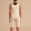 Marena Recovery style SFBHS Thigh length compression girdle with high back, back view in beige